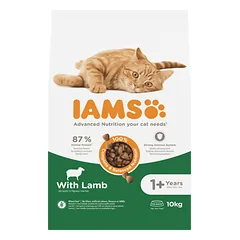 IAMS sausas maistas katėms su ėriena, 10 kg