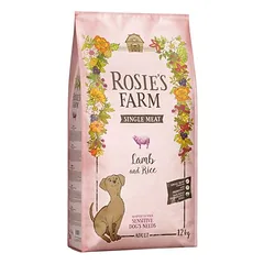 Rosie's Farm Single Meat Adult su ėriena ir ryžiais, sausas maistas šunims, < 1,4 kg — 2 nuotrauka