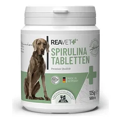 ReaVET spirulinos tabletės šunims – 500vnt