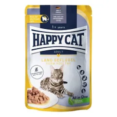 Happy Cat guliašas katėms su paukštiena LandGeflugel, 85 g
