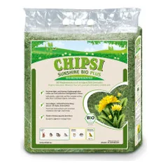 Chipsi Bio Plus šienas su kiaulpienėmis graužikams