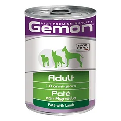 Gemon konservuotas paštetas su ėriena suaugusiems šunims 6x400g
