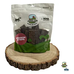 Stirnienos juostelės skanėstas šunims – Venison Strips, 500 g – Paddock Farm