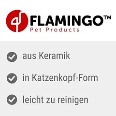 Flamingo keramikinis dubenėlis katėms Nona, 250 ml, Ø 13 cm — 3 nuotrauka