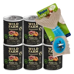 Wild Farm Monoprotein Pork 6x400g hipoalerginis maistas šunims