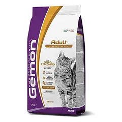 Sausas pašaras katėms su vištiena ir kalakutiena GEMON Dry Cat Adult Complete 2kg