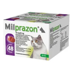 Milprazon 16 mg/40 mg tabletės nuo kirminų ne mažiau kaip 2 kg sveriančioms katėms