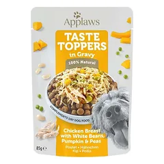 APPLAWS Taste Toppers Vištienos krūtinėlė, pupelės, moliūgas želė 85 g