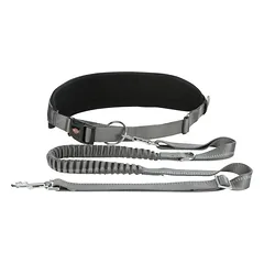 TRIXIE Juosmens diržas su pavadėliu, paminkštintas neoprenu, diržas 70-130 cm-9 cm
