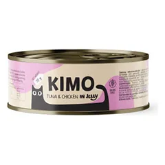 KIMO konservuotas pašaras katėms su tunu ir vištiena, 70 g photo