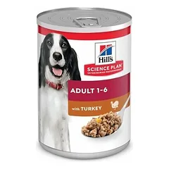Hills Science Plan Canine Adult Turkey drėgnas maistas šunims su kalakutiena, 370 g parduotuvėje 1petshop.lt