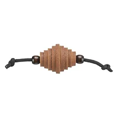 Trixie CityStyle Rugby With Rope veltinio ir medžio žaislas katei su virve, 13 cm