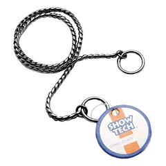 Show Tech - elegantiška metalinė šunų grandinė, parodoms 30 cm x, Srebrny / 2,5mm — 3 nuotrauka