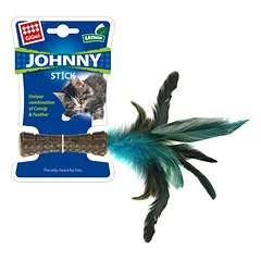 GiGwi Catnip Johnny Stick žaislas katėms iš katžolės su plunksnomis photo
