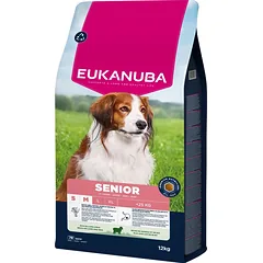 EUKANUBA Mature&Senior Mažų ir vidutinių veislių ėriena su ryžiais 12kg