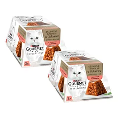 GOURMET Revelations Delikatesiniai gabalėliai lašišos drebučiuose 4x57g