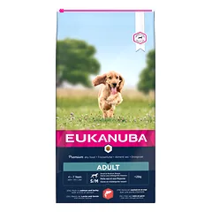Eukanuba Adult S/M Salmon and Barley sausas maistas šunims