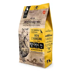 WIEJSKA ZAGRODA kalakutiena ir ėrienos šunų ėdalas granulės M 2x2 kg