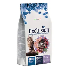 Exclusion ME MONO NOBLE GRAIN sausas pašaras sterilizuotoms didelėms katėms, su vištiena, 1,5kg parduotuvėje Petz.lt