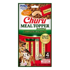 Churu Meal Topper skanėstas šunims maistui gardinti su vištiena ir jautiena, 4 vnt.