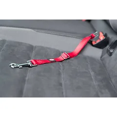 Trixie Car Harness For Cats katės krūtinės diržas su pavadėliu, reguliuojamas, raudonas, 20–50 cm/15 mm — 5 nuotrauka