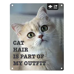 D&D Schild I Love Happy Cats „Cat hair“