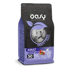Oasy Grain Free Adult Medium & Large Duck sausas pašaras šunims