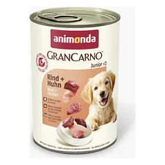 Animonda GranCarno Dog Junior su jautiena ir vištiena, drėgnas maistas šunims 400 g