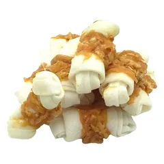 RD-121 REAL DOG SNACKS Kaulas su mazgais, apsuktas vištiena 500g — 2 nuotrauka