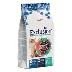 Exclusion Mediterraneo Cat Sterilized Tuna sterilizuotiems katėms su tunu 1,5 kg parduotuvėje Petz.lt