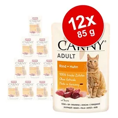 animonda Carny Pouch 12 x 85 g, drėgnas maistas katėms