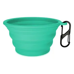 TIAKI silikoninis kelioninis dubenėlis, turkio spalvos, 500 ml, Ø 13 x H 7 cm — 2 nuotrauka