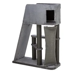 Trixie Cat Tree Active kačių medis su laipiojimo rampa ir miegojimo vieta, pilkas, 122 cm