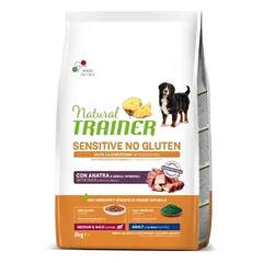 NATURAL TRAINER ADULT DOG SENSITIVE NO GLUTEN M/M DUCK (antiena) 3kg.