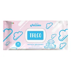 Record Talc Wipes - universal wipes for cleaning the fur, eyes, and ears of dogs and cats, with talc - 30 pieces