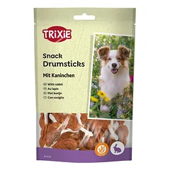 Trixie blauzdelių formos, triušienos mėsa ant pagaliuko, skanėstas šunims, 100 g