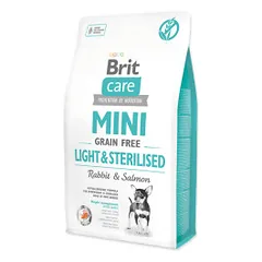 Brit Care Mini Light & Sterilized sausas pašaras šunims