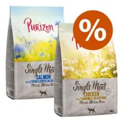 Purizon bandomasis rinkinys 2 x 400 g, sausas maistas katėms