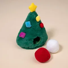 TIAKI žaislas šunims Dovanų eglutė, apie L 20 x B 12 x H 22,5 cm — 4 nuotrauka