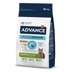 Advance Junior sausas maistas sterilizuotoms katėms su vištiena 1.5 kg