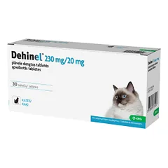 KRKA Dehinel 230 mg/20 mg tabletės katėms nuo kirminų, N10
