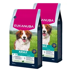EUKANUBA Adult Small&Medium Breed Rich In Lamb & Rice 2x12kg