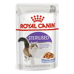 Royal Canin FHN Sterilised In Jelly visavertis maistas suaugusiems sterilizuotiems katėms želė, 85 g