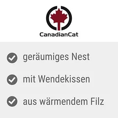 Canadian Cat Company kačių lizdas, apie L 52 x B 45 x H 33 cm — 3 nuotrauka