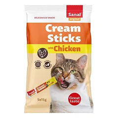 Sanal Cream Sticks Chicken tyrelių skanėstai katėms 75 g