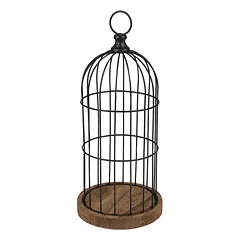 Narvelis metalinis, medžio pagrindas D14,5xH34,5 cm Urban Living 55540