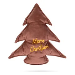 Designed by Lotte Hundespielzeug Weihnachtsbaum aus Samt rosa