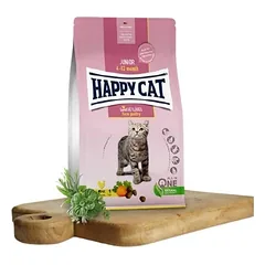 Happy Cat visavertis pašaras jaunoms katėms su paukštiena Junior LandGeflugel, 300 g