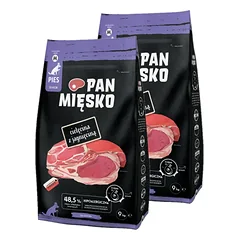 PAN MIĘSKO Veršiena su ėriena, M, 2x9 kg (senjorams)
