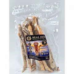 RDF-3004 REAL DOG SNACKS Jūrų ešerių odos ritiniai 200g — 2 nuotrauka